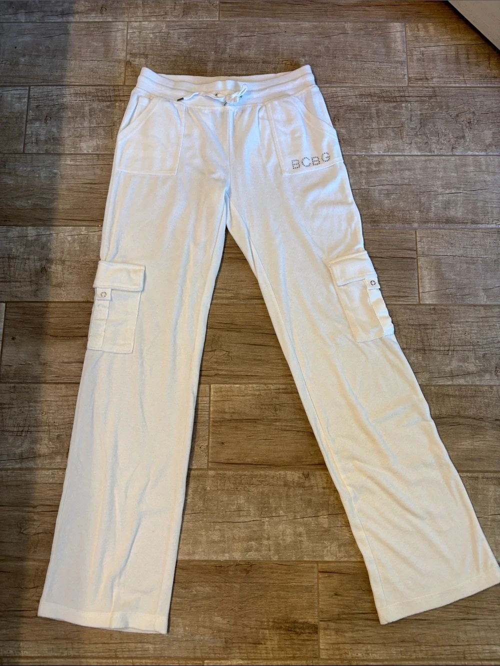 BCBG Cozy White Tracksuit - Picture 1 of 4